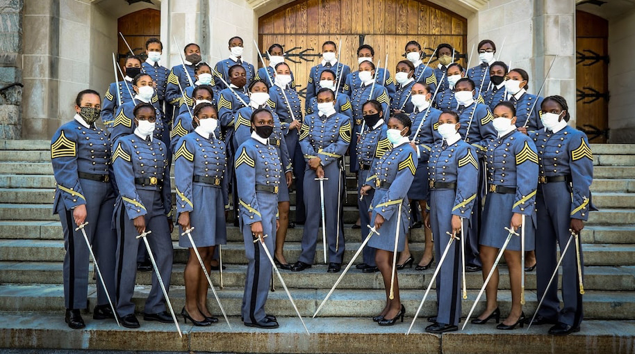 The U.S. Military Academy Class of 2020 included 38 black women, the highest number since 1980, when women graduated for the first time. (Army Sgt. 1st Class Josephine Pride/U.S. Military Academy)